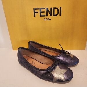 Women's Metallic Purple Flats